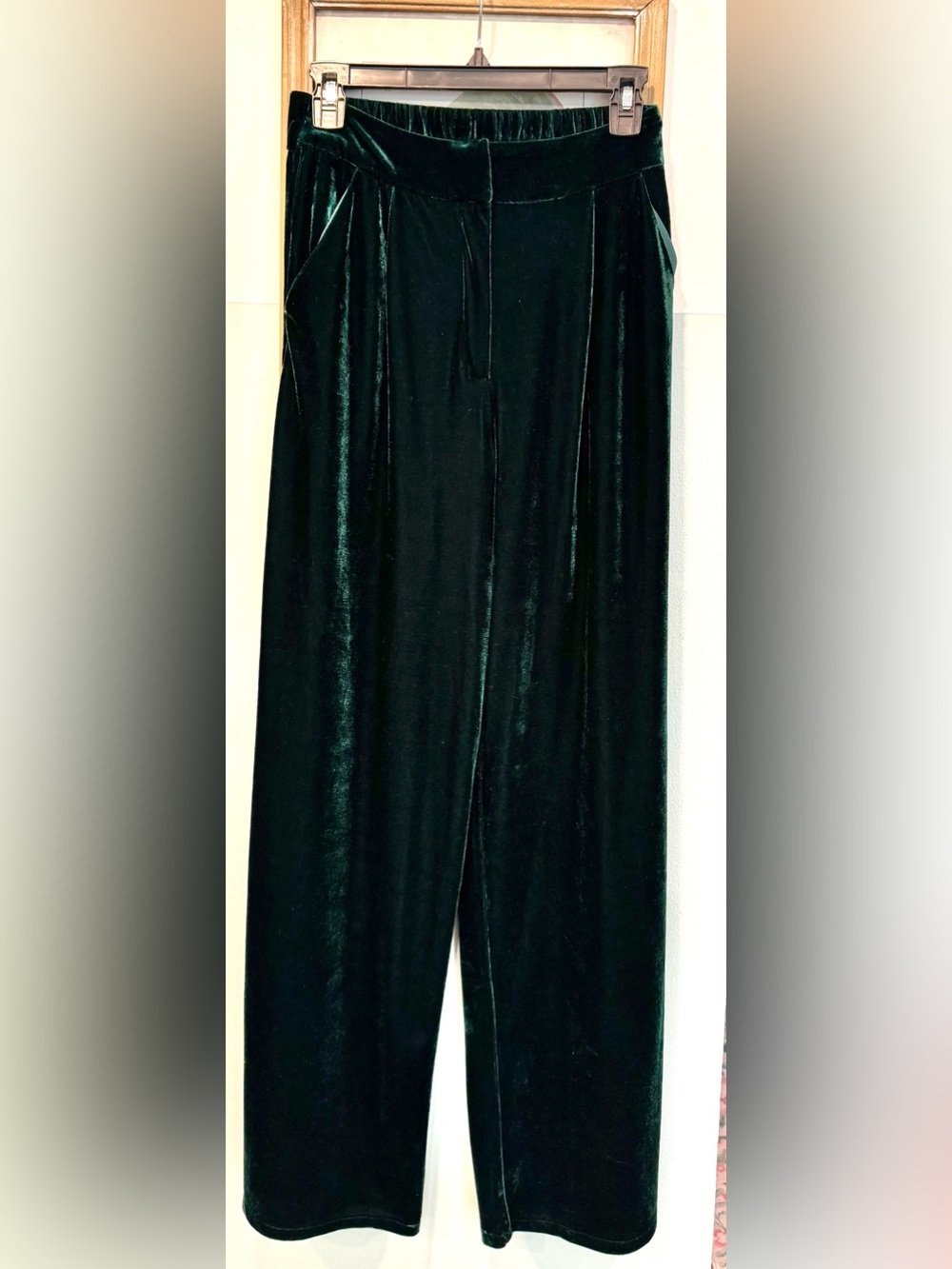 12th Tribe green velvet trousers - Picture 2 of 4